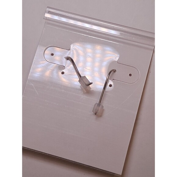 Peyote Bird Blue White Gemstones On Silver Floral Hook Earrings 1.5" Drop NWT - Picture 5 of 5